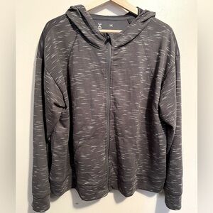 Xersion Gray Zip Up Sweater with Hood